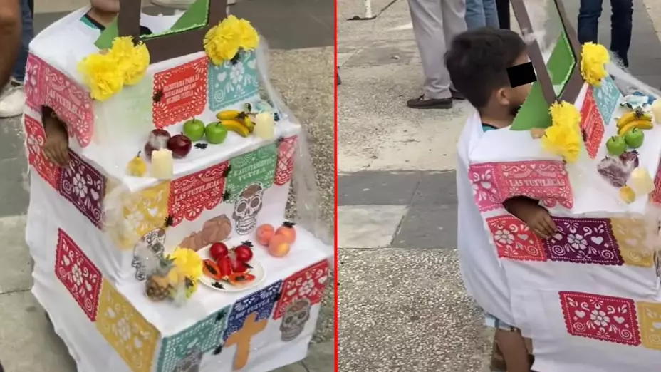 Disfraz de altar de muertos