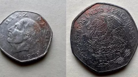 ¿La tienes? La moneda de siete lados que puede llegar a valer millones de pesos