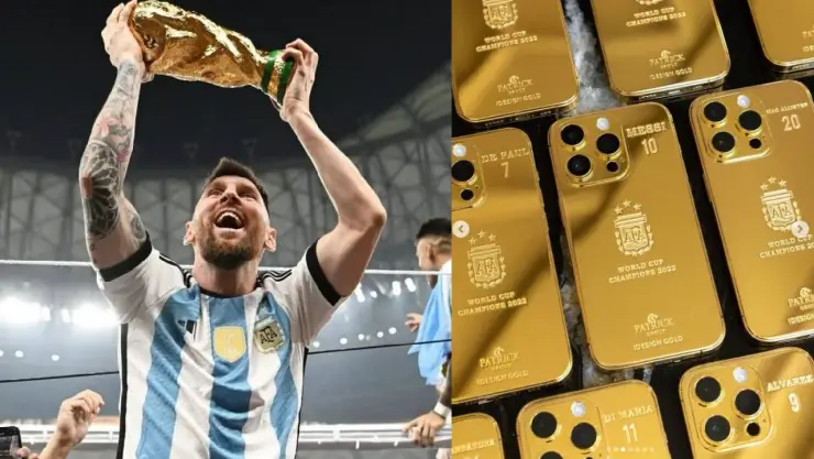 Lionel Messi regalará 35 iPhone ORO a la Selección de Argentina, FOTO