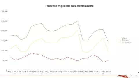 Gráfica de deportaciones de EUA