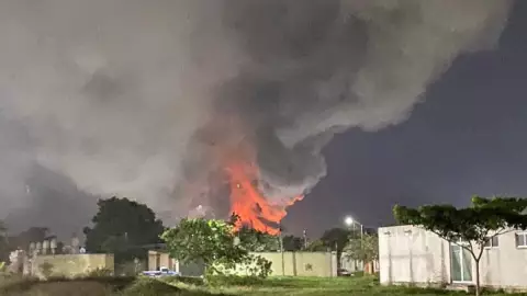 VIDEO_ Fuerte incendio en Kanasín en kanasin