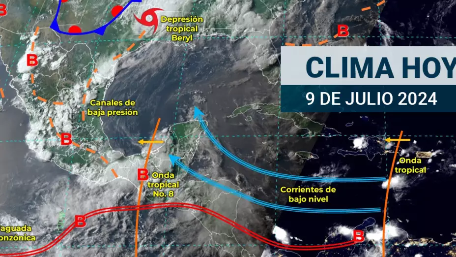 ¿Cómo estará el clima en México hoy 9 de julio de 2024?