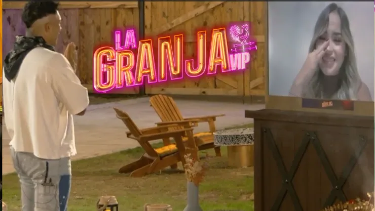 Así fue el reencuentro de Jawy Méndez con su novia Daniela en La Granja VIP.
