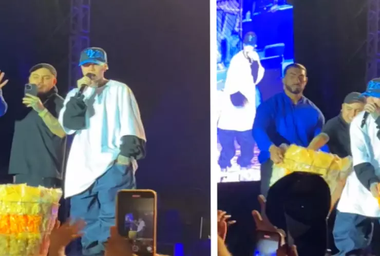 Santa Fe Klan compra toda la mercancía a vendedor y las regala al público