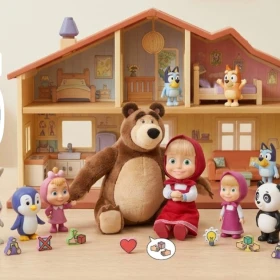 5 juguetes de Masha y el Oso y Bluey que ayudan a los niños a controlar el enojo y frustración