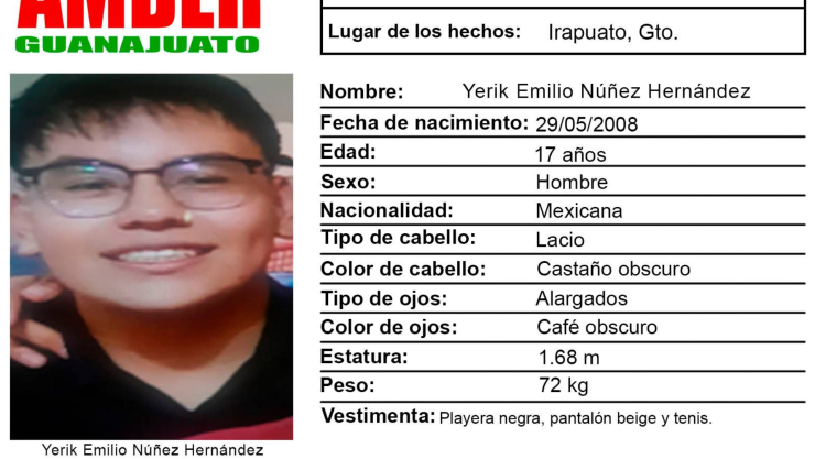 Alerta Amber Guanajuato