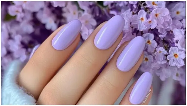 uñas Diseños lavanda 1