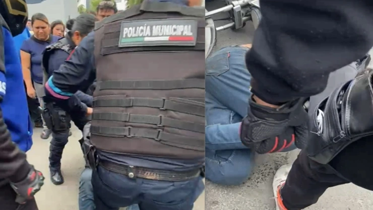 Golpean a ladrón en el Hospital de La Mujer Puebla hoy