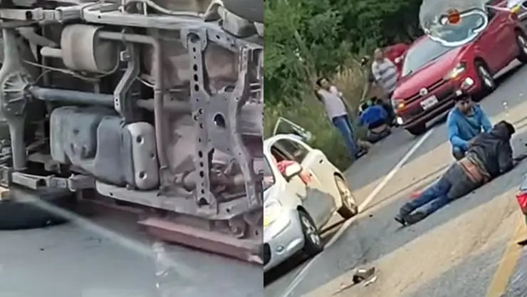 Accidente carretera Villahermosa - Frontera