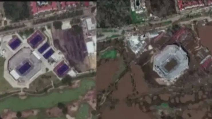 Antes y después de Acapulco desde el espacio; así luce la destrucción