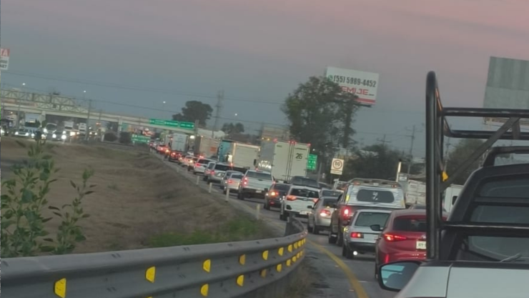 Tráfico en la carretera México - Querétaro autopista 57 hoy domingo 19 de julio 2026