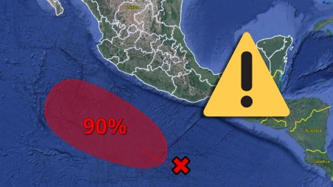 Atención México: Se eleva a 90% la probabilidad de Ciclón Tropical Alvin en el Pacífico Sur
