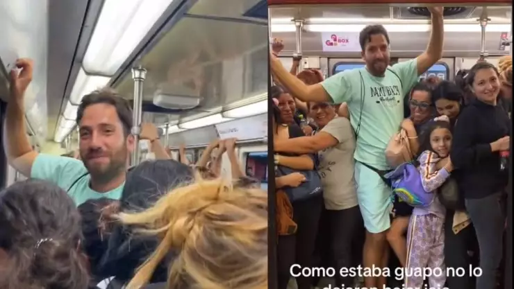 Extranjero acosado en el Metro.