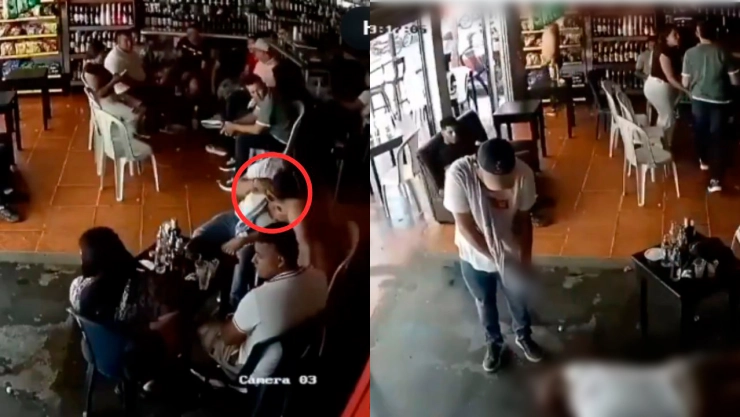 VIDEO Fuerte | Sujeto balacea a su amigo mientras ingerían bebidas alcohólicas y es captado por una cámara