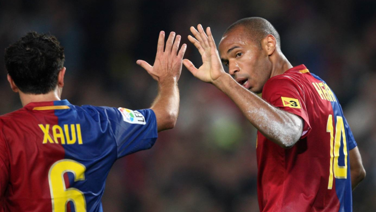 Xavi Hern&aacute;ndez y Thierry Henry