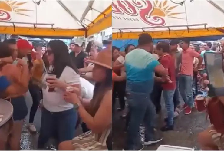 VIDEO_ ¡México mágico! Mujeres se pelean en un bar con la canción de Sálvame de fondo