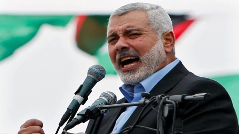 El líder de movimiento islamista palestino Hamás, Ismail Haniyeh.