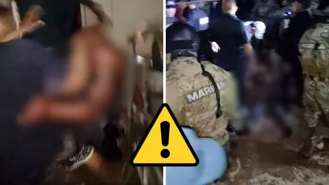 La movilización ocurrió en calles de Lomas de Río Medio 4 durante la noche