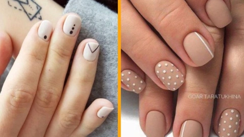 Uñas cortas para Año Nuevo