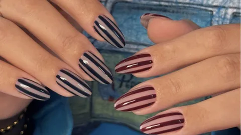 Las líneas verticales y pinstripes