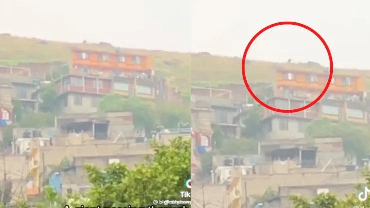 VIDEO Captan a supuesto pie grande en México; camina por el cerro