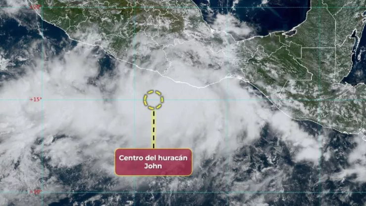 “John” se intensifica a Huracán Categoría 1: Esta será su trayectoria y estados afectados