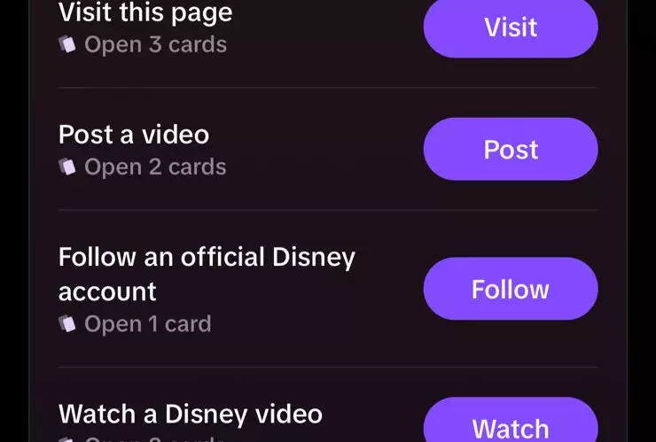 Estas son las tareas o retos que tendrás que hacer para conseguir tus Cartas Disney 100 años TikTok
