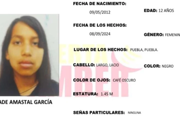 buscan a menor jade amastal garcía desaparecida lomas de san miguel