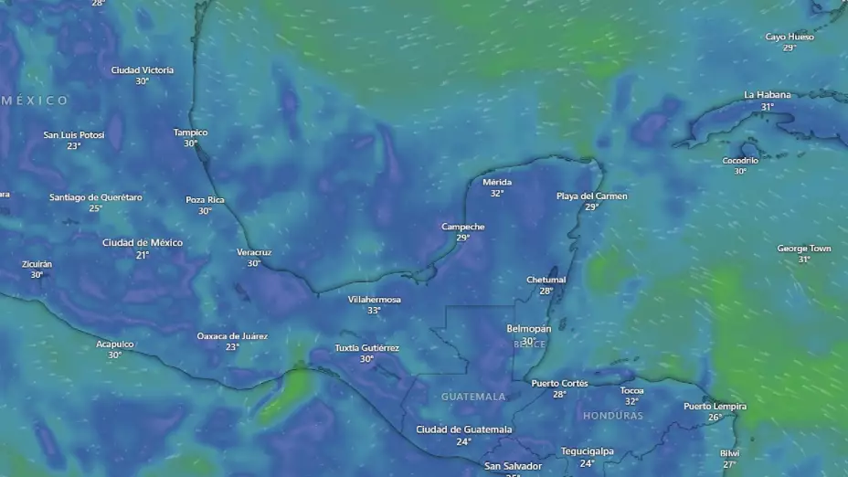 ÚLTIMO MOMENTO_ Nueva zona de baja presión se FORMARÁ frente a la Península de Yucatán