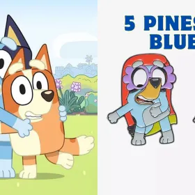 Pines de Bluey para decorar ropa y mochila