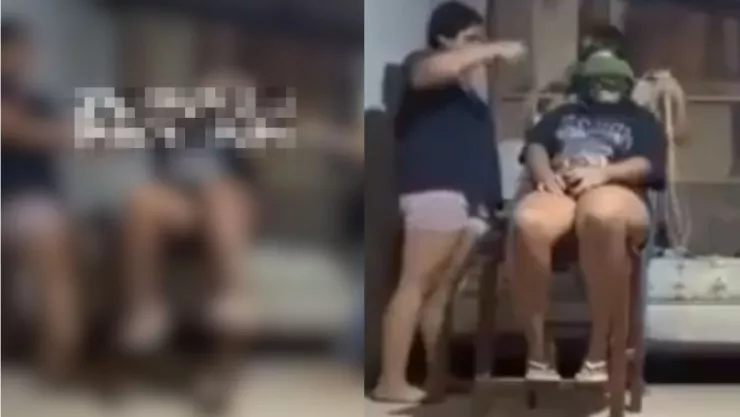 Momento exacto en el que joven es asfixiada por sus amigas