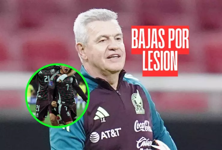 Sufre Javier Aguirre: las 7 bajas que tendrá la Selección Mexicana por lesión de jugadores