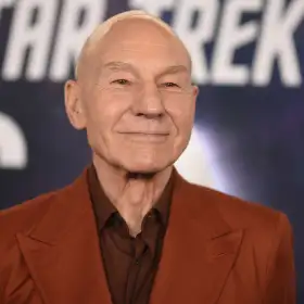 Patrick Stewart en el estreno de la tercera temporada de Star Trek en 2023.