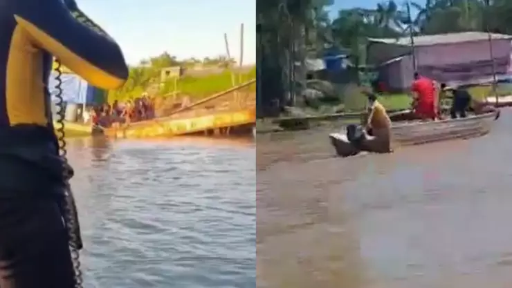 VIDEOS: Niña de 3 años muere ahogada después de ser aventada al río por su papá; lo hizo tras discusión con su esposa