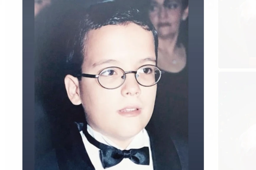 Luchador Mr. Iguana, cuando era niño