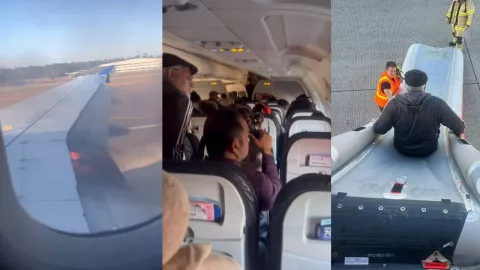 Incendio en vuelo Texas hoy 2025