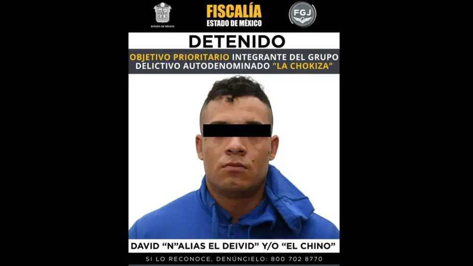 Cartel con detención de El Deivid.