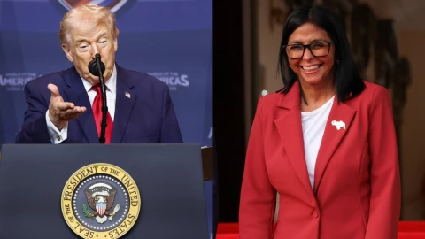 Trump confirma reconocimiento a Delcy Rodríguez y reabre relaciones con Venezuela