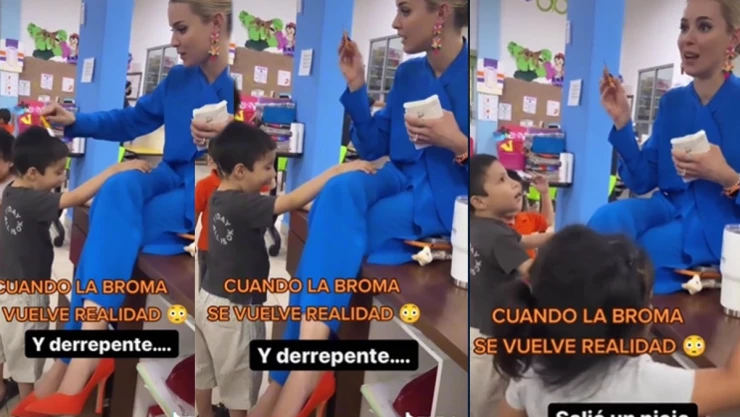 Mariana Rodríguez reacciona a piojo.