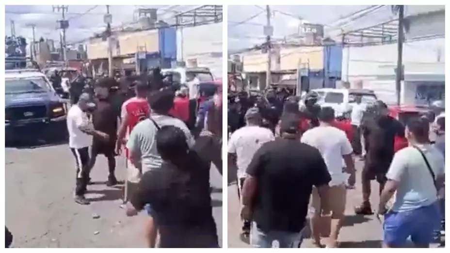 Policías de Ecatepec y la Marina repelen agresión de ‘Los 300' durante invasión a inmueble
