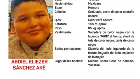 Abdiel Eliezer desapareció en Kanasín: 22 días sin saber del niño de 13 años