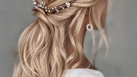 39 ideas de peinados semi recogidos elegantes: puede ser en cabello lacio o chino y te verás preciosa
