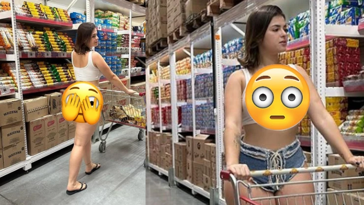 Modelo en supermercado