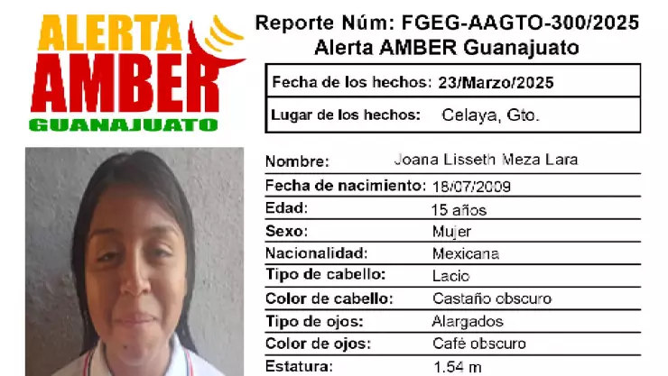 Joana Lisseth Meza Lara desaparecida