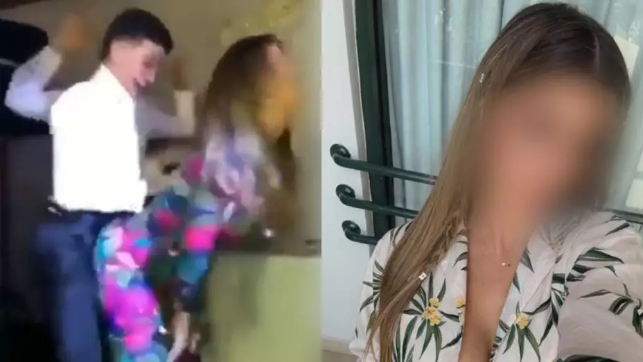 ¿Castigada_ Identifican a maestra que perreó con alumno en graduación