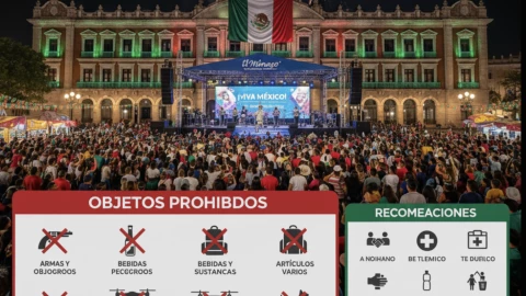 Grito de Independencia Villahermosa objetos prohibidos