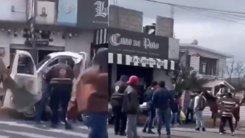 Camioneta llena de pirotecnia explota en cabalgata de Tepeapulco, Hidalgo (VIDEO)