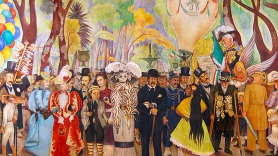 Sueño de una tarde dominical en la Alameda Central de Diego Rivera