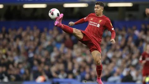 El delantero brasileño Roberto Firmino del Liverpool durante el partido conttra Chelsea por la Liga Premier, el domingo 22 de septiembre de 2019. Imagen: AP