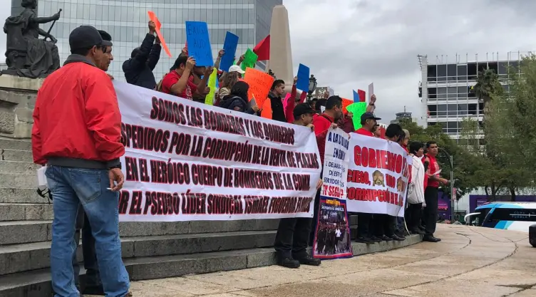 manifestacion bomberos
